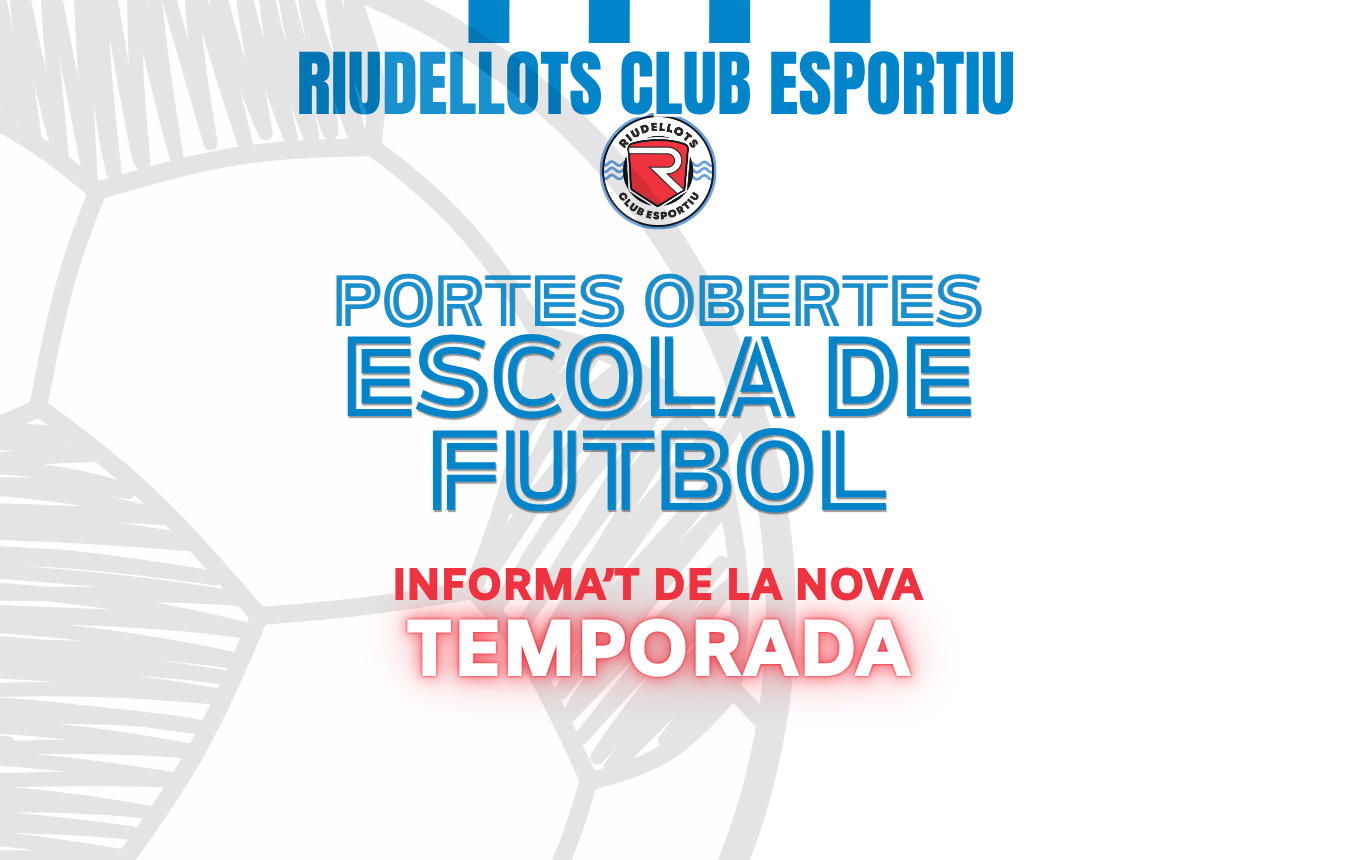 Portes obertes a l’Escola de Futbol Riudellots